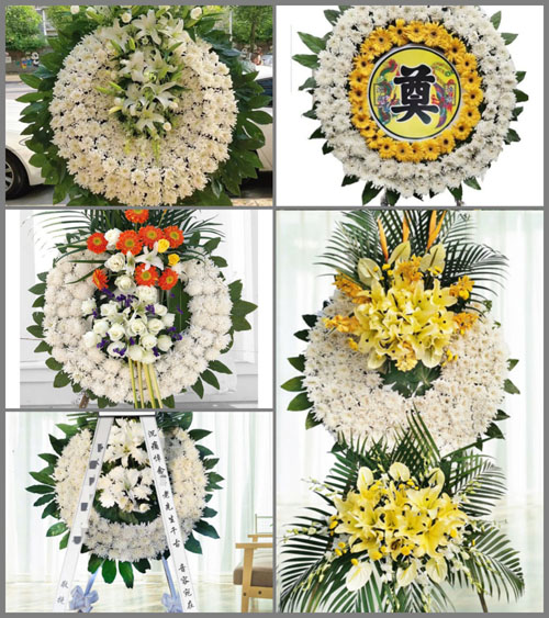 安徽阜阳市临泉县韦寨镇秦芦村花圈速递